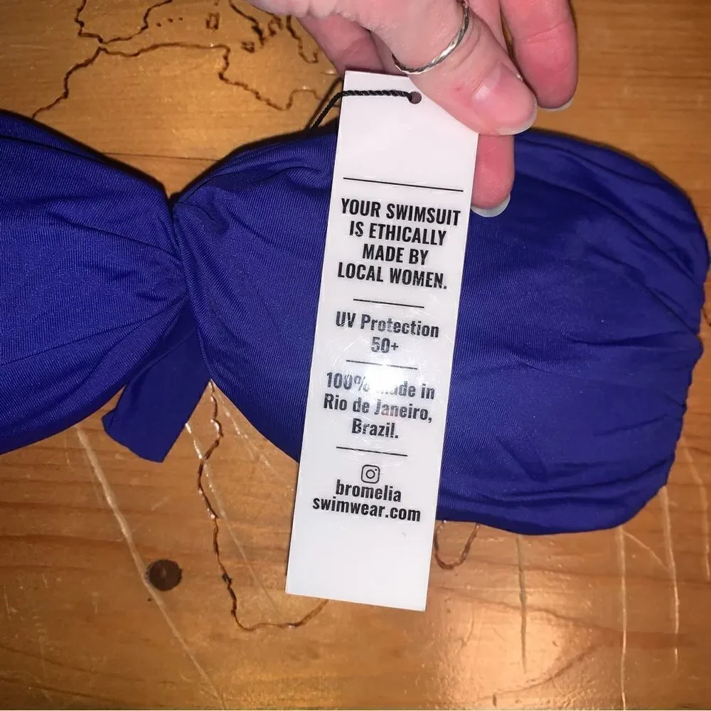 NWT Bromelia Swimwear Strapless Bikini Top Small